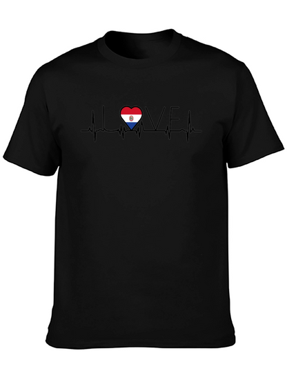 Paraguay Heartbeat Love T-Shirt