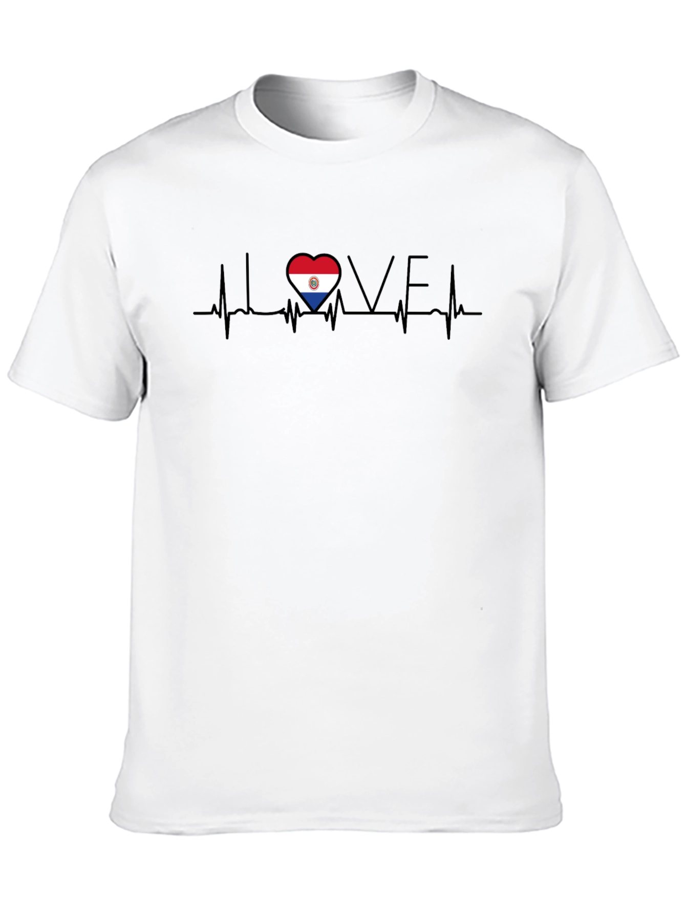Paraguay Heartbeat Love T-Shirt