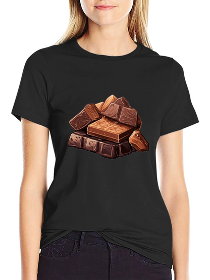 Chocolate Bar Stack Graphic Tee - Black