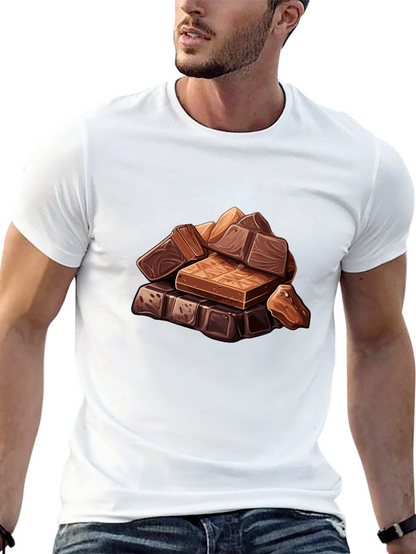 Chocolate Bar Stack Graphic Tee - Black