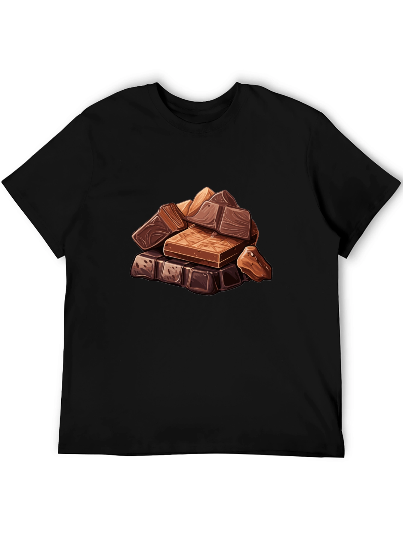 Chocolate Bar Stack Graphic Tee - Black
