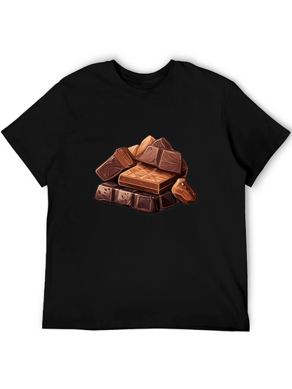 Chocolate Bar Stack Graphic Tee - Black