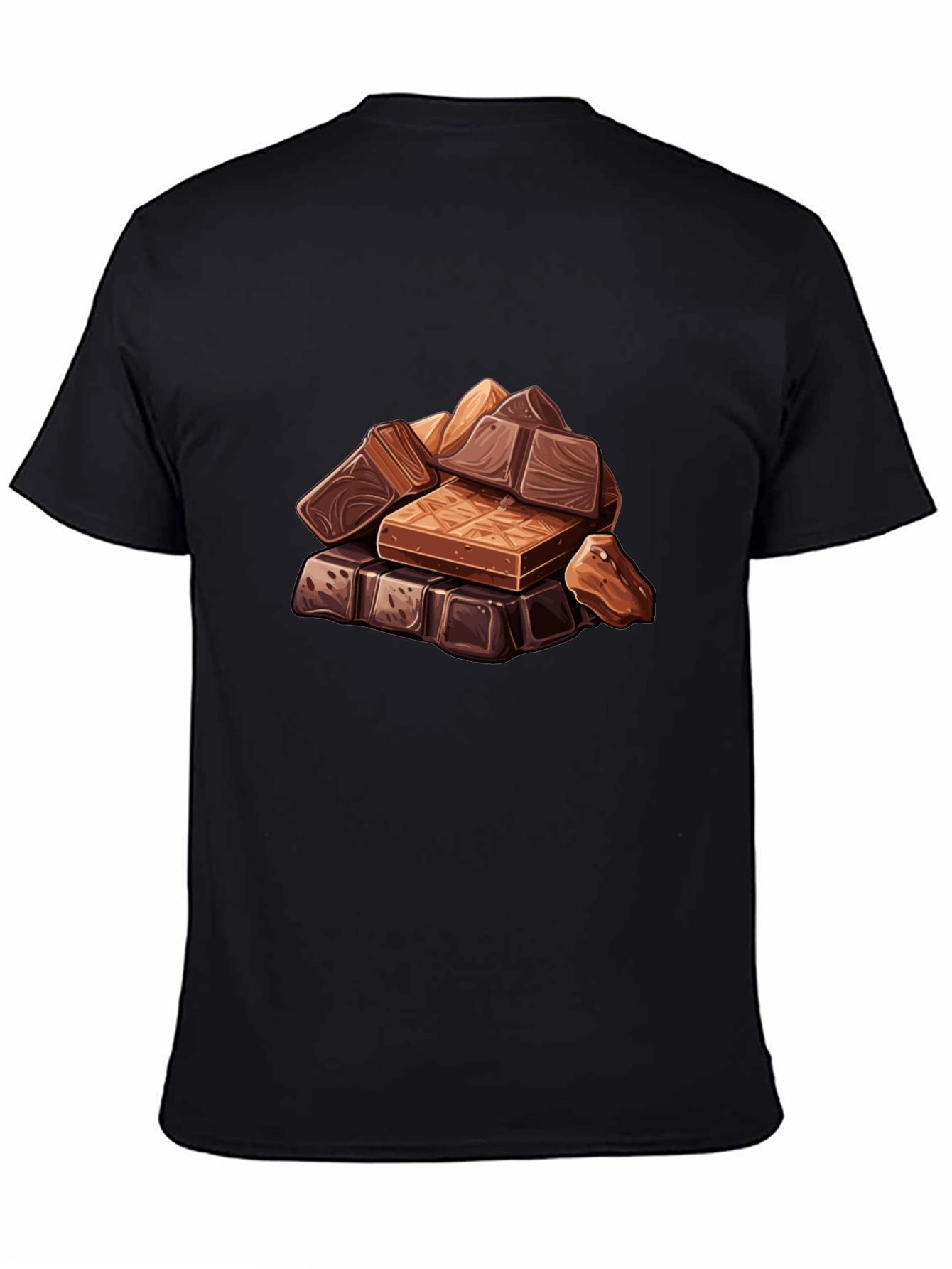Chocolate Bar Stack Graphic Tee - Black