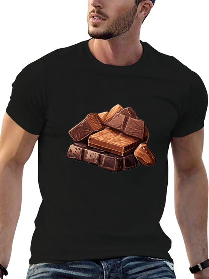 Chocolate Bar Stack Graphic Tee - Black