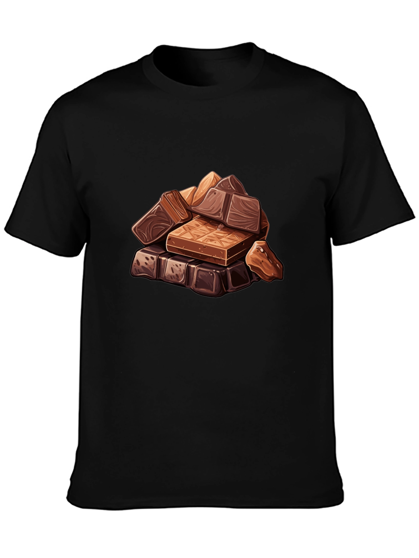 Chocolate Bar Stack Graphic Tee - Black