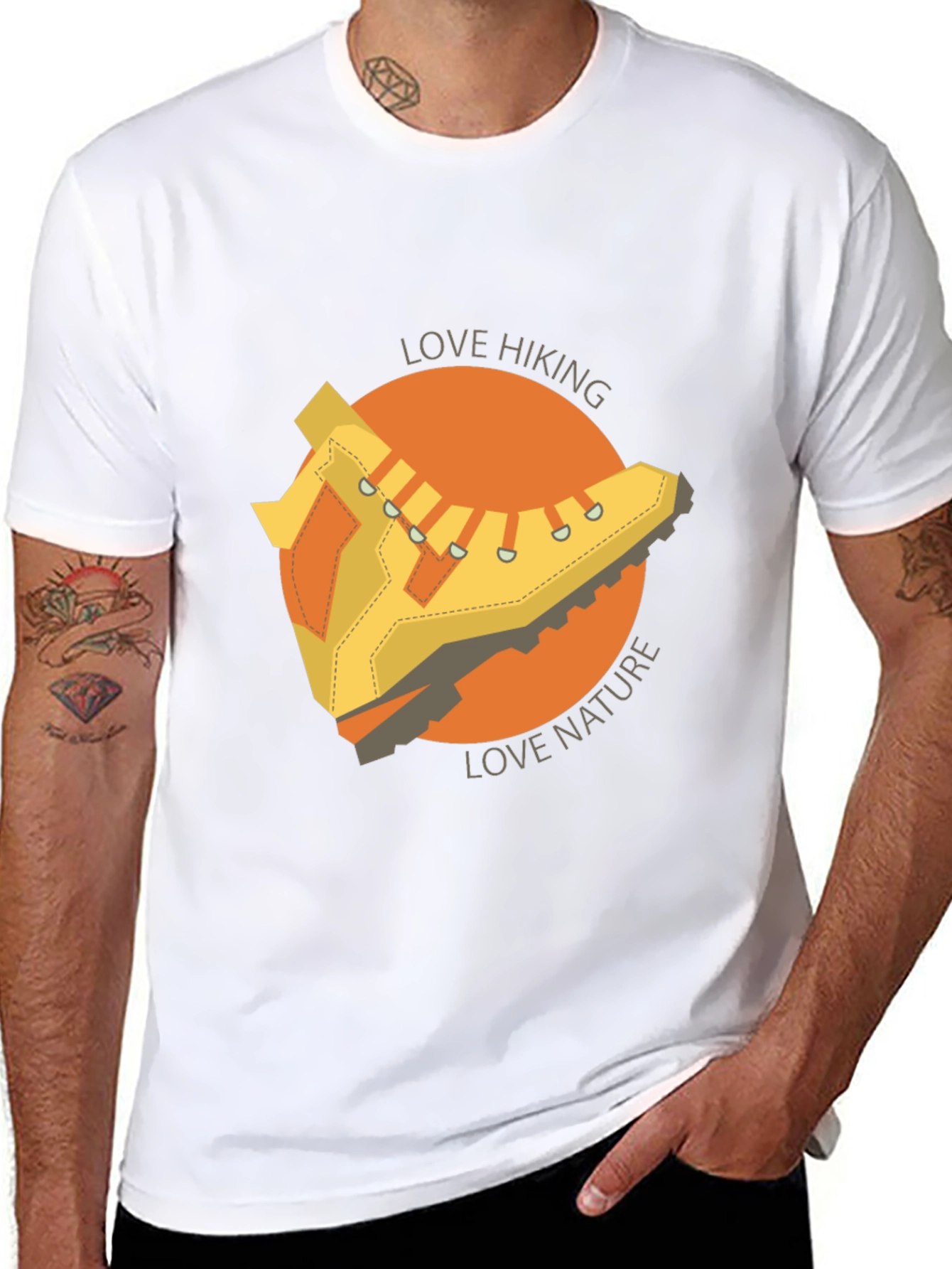 Love Hiking Nature T-Shirt Outdoor Adventure Tee