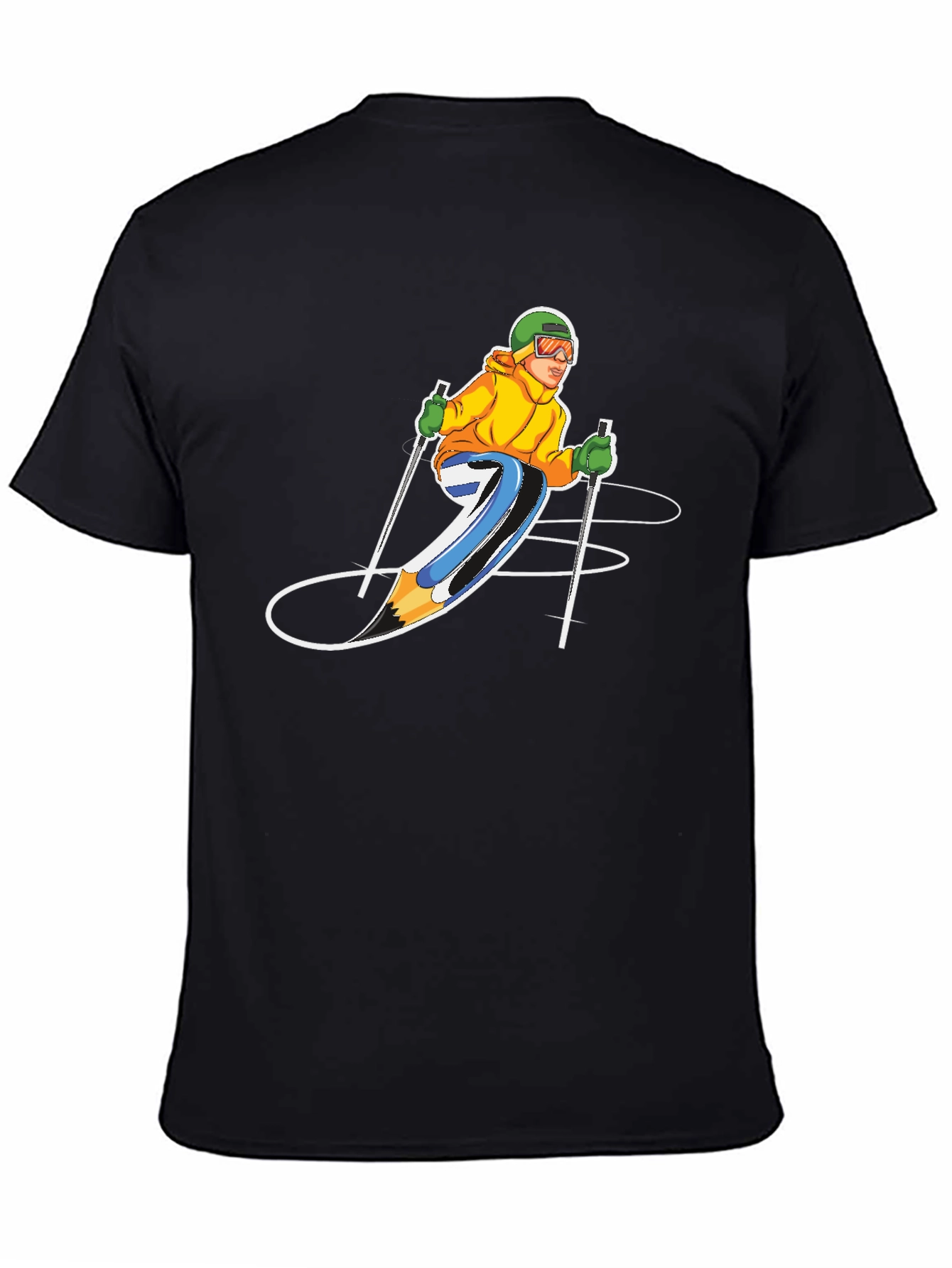 Skier Graphic T-Shirt - Sporty Style!