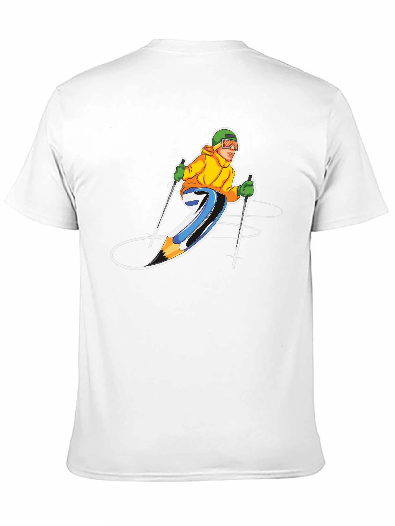 Skier Graphic T-Shirt - Sporty Style!