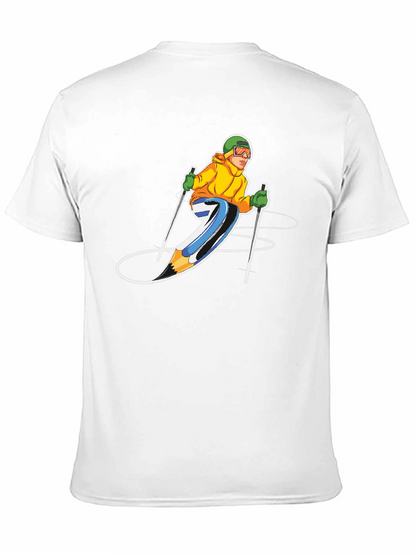 Skier Graphic T-Shirt - Sporty Style!