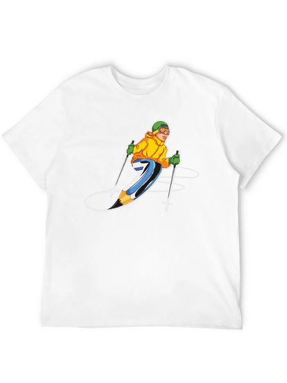 Skier Graphic T-Shirt - Sporty Style!