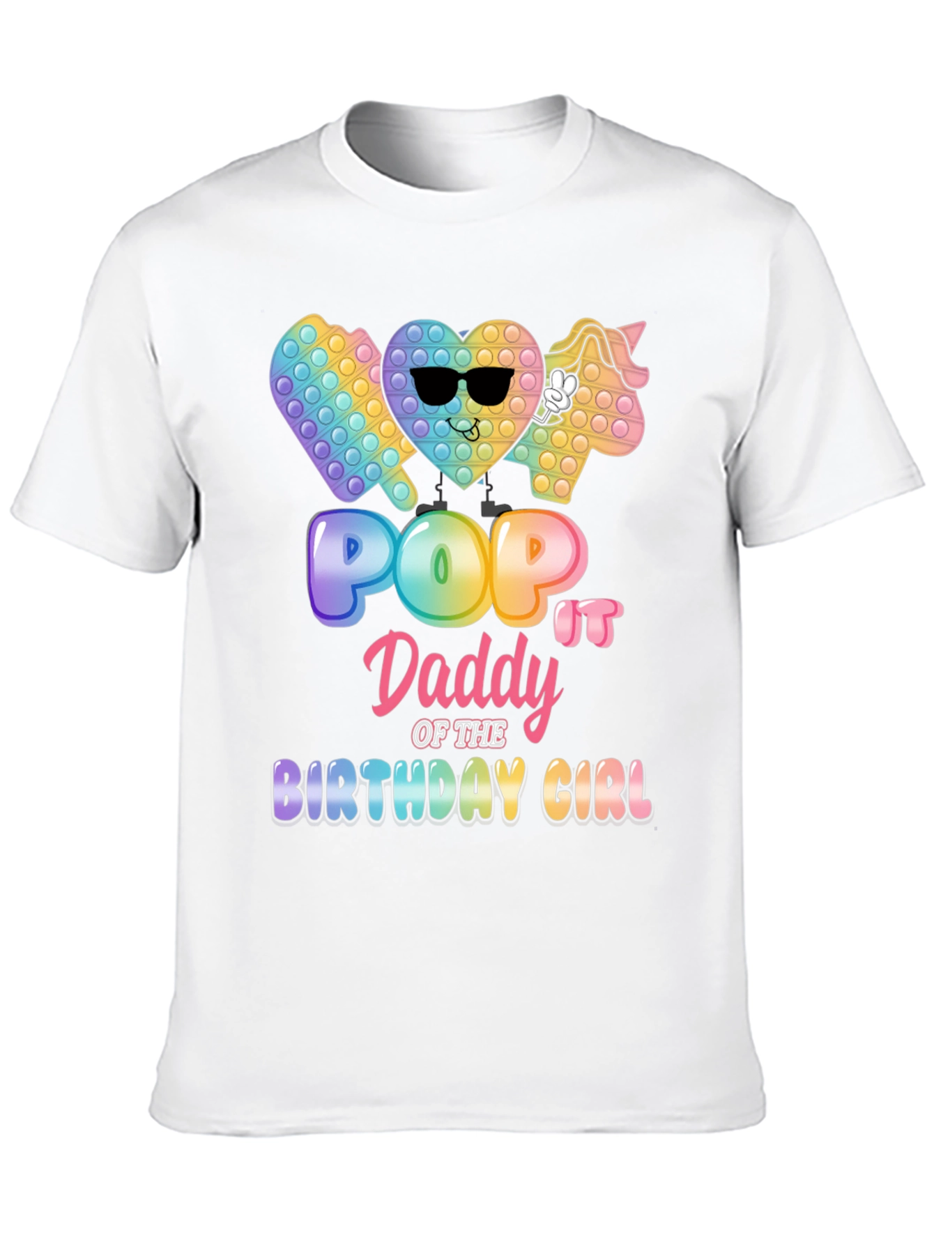 Pop It Daddy Birthday Girl T-Shirt