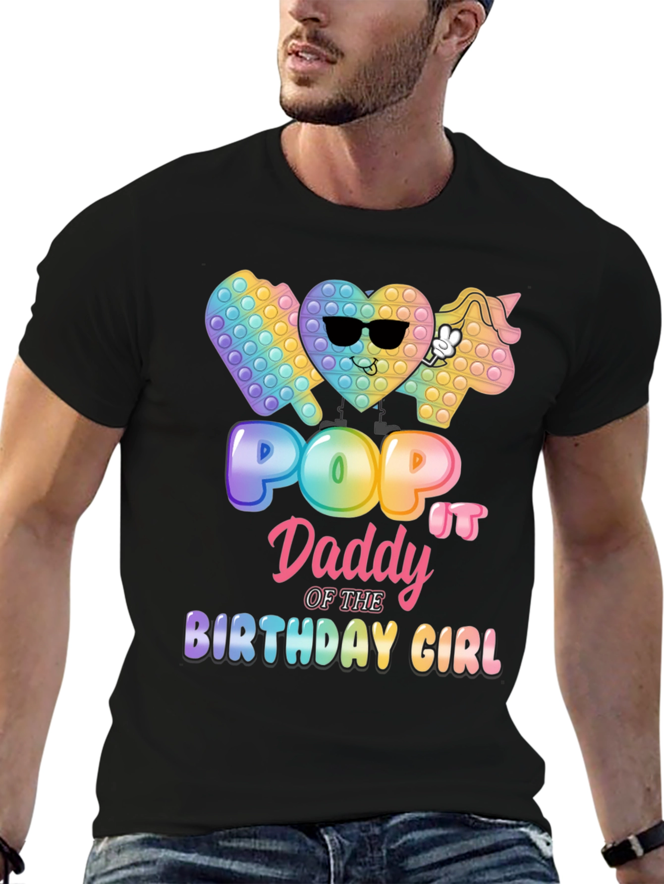 Pop It Daddy Birthday Girl T-Shirt