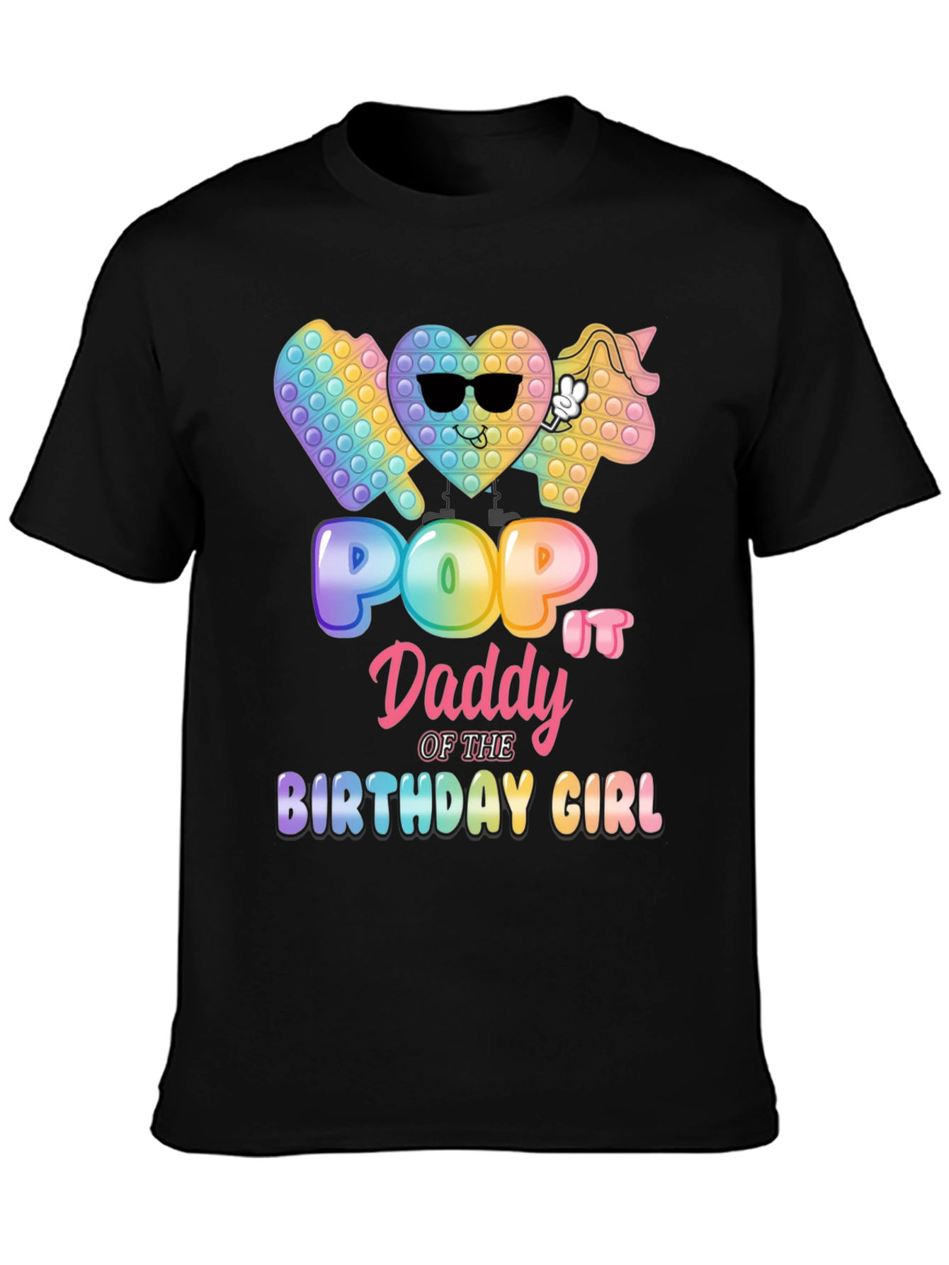 Pop It Daddy Birthday Girl T-Shirt