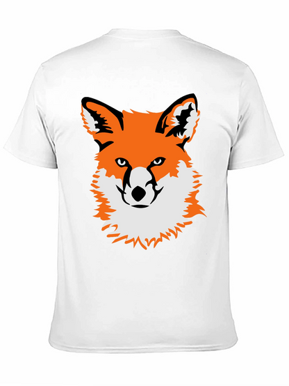Fox Graphic Black T-Shirt - Unique Animal Tee