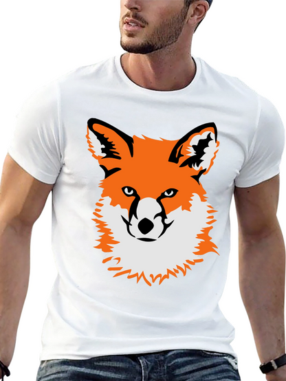 Fox Graphic Black T-Shirt - Unique Animal Tee