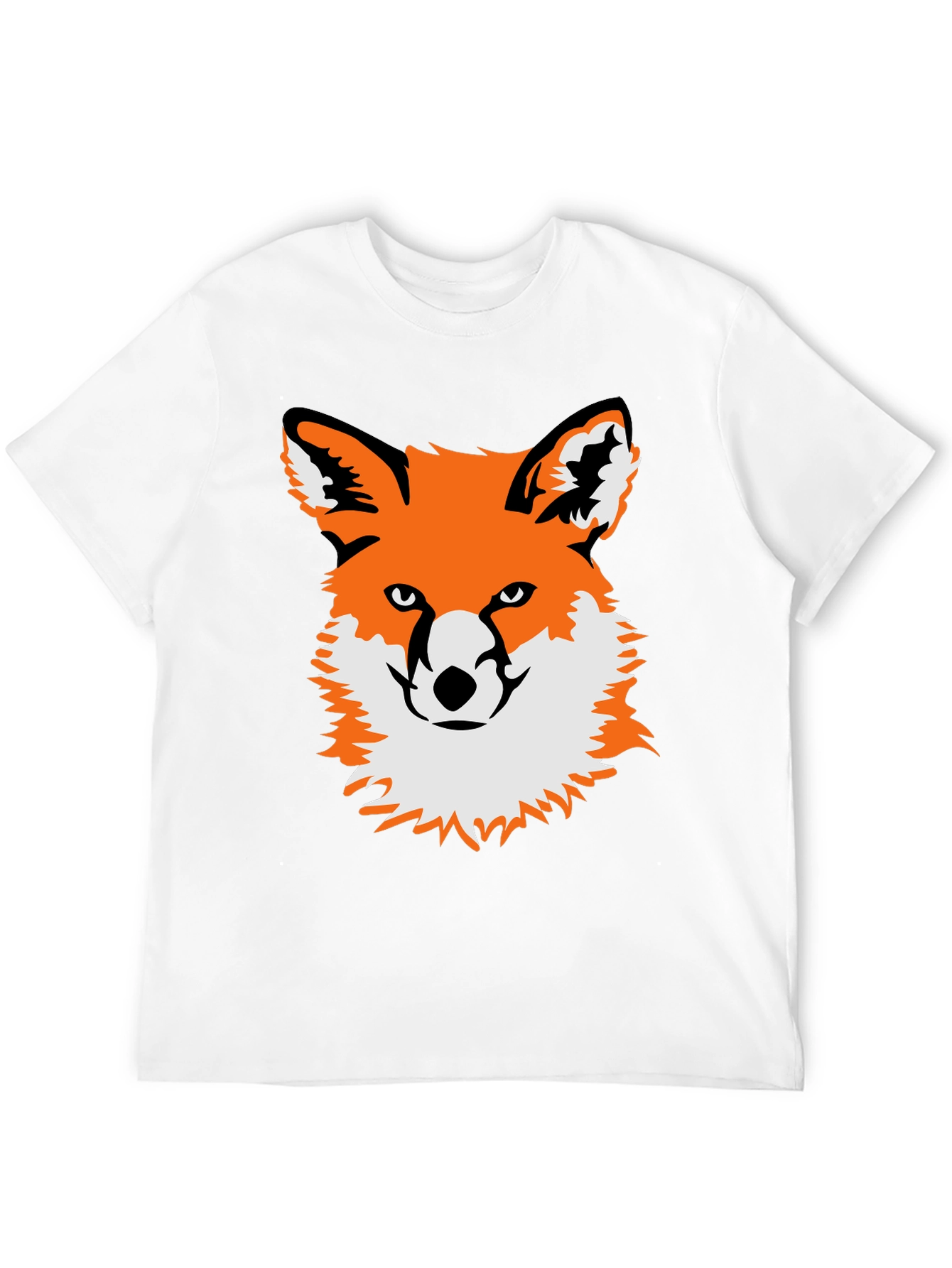 Fox Graphic Black T-Shirt - Unique Animal Tee