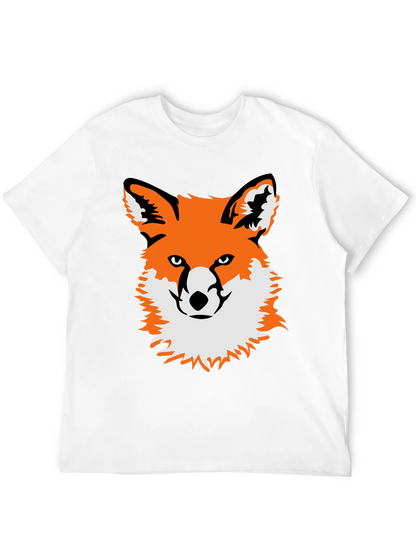 Fox Graphic Black T-Shirt - Unique Animal Tee