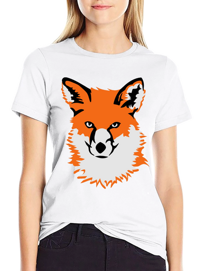 Fox Graphic Black T-Shirt - Unique Animal Tee