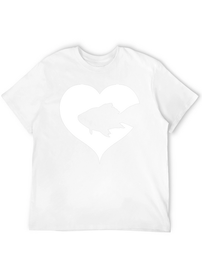 Heart Fish Graphic Tee - Love for Aquatics