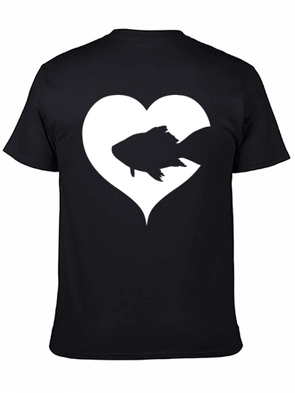 Heart Fish Graphic Tee - Love for Aquatics