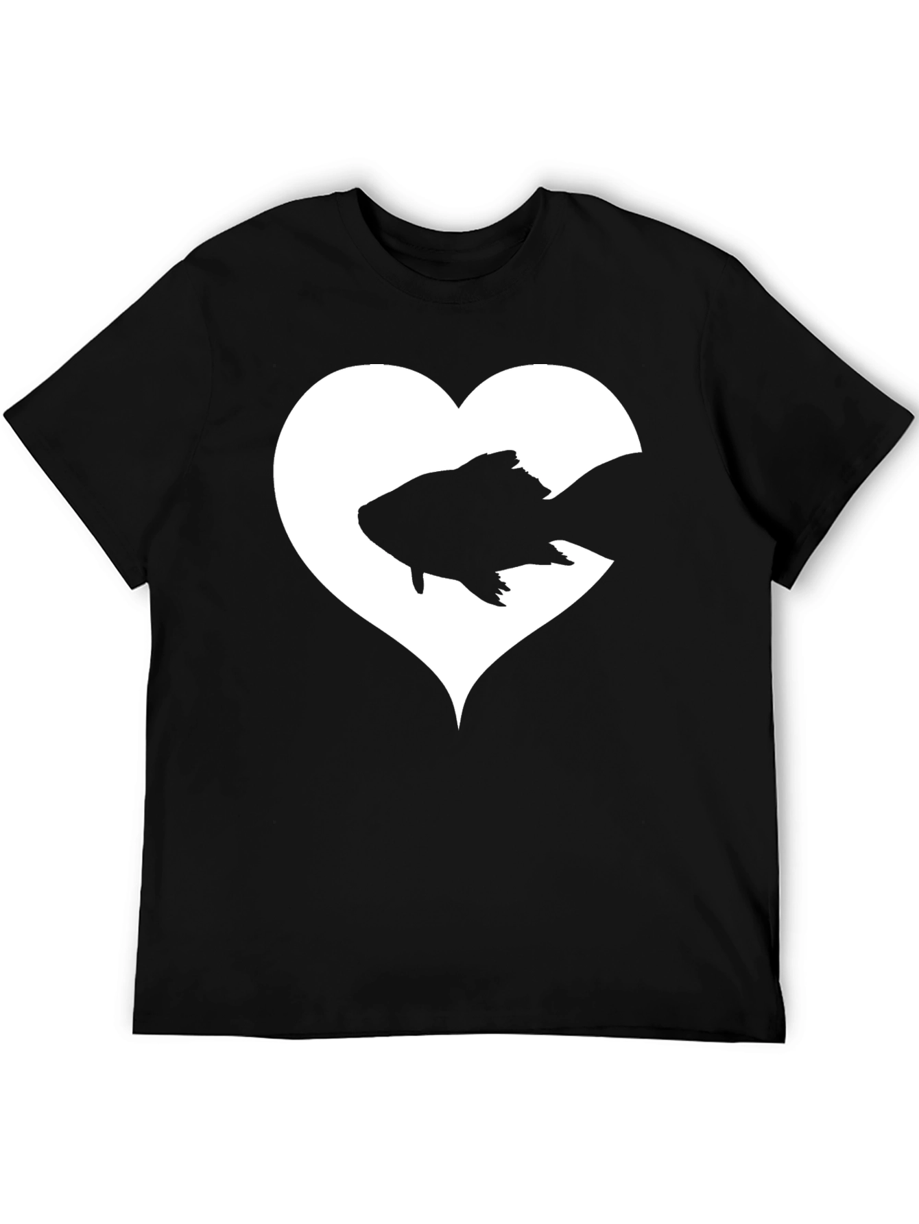 Heart Fish Graphic Tee - Love for Aquatics