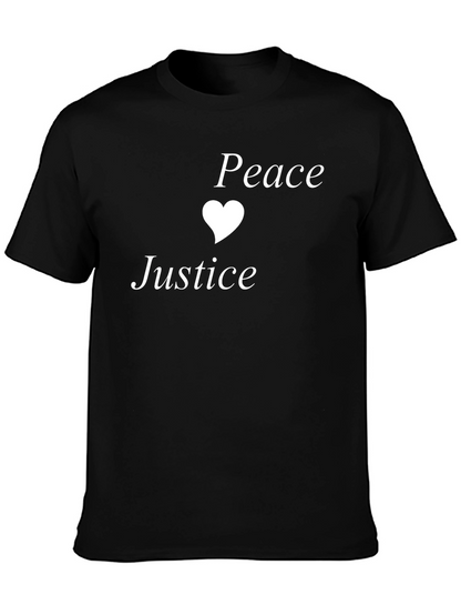 Peace Justice T-Shirt - Soft Cotton Blend