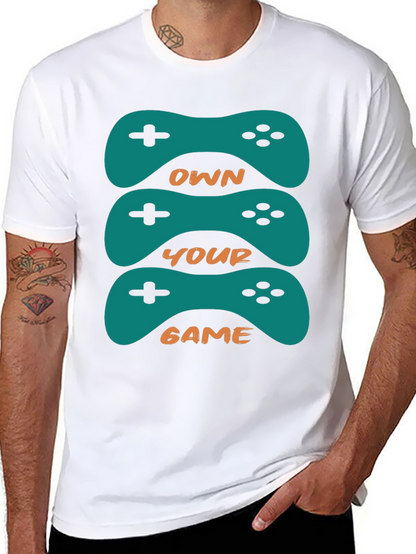 Own Your Game Graphic Tee - Gamer Style Shirt