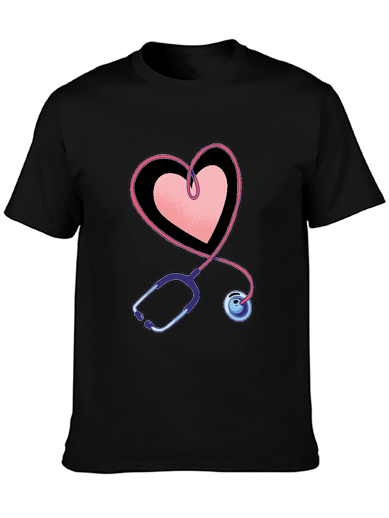 Heart Stethoscope Graphic Tee - Medical Love
