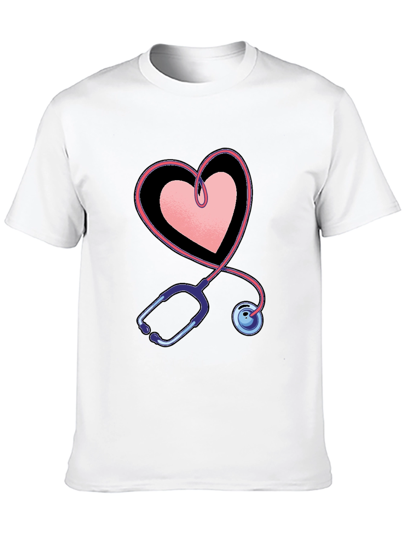 Heart Stethoscope Graphic Tee - Medical Love