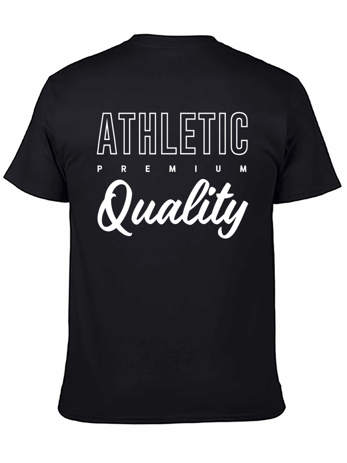 Athletic Premium Quality Black T-Shirt