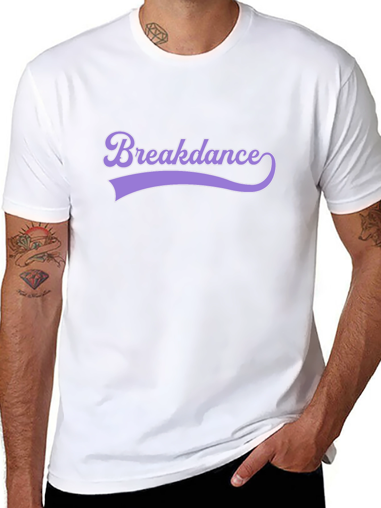 Breakdance Crew Neck T-Shirt - Stylish & Comfortable