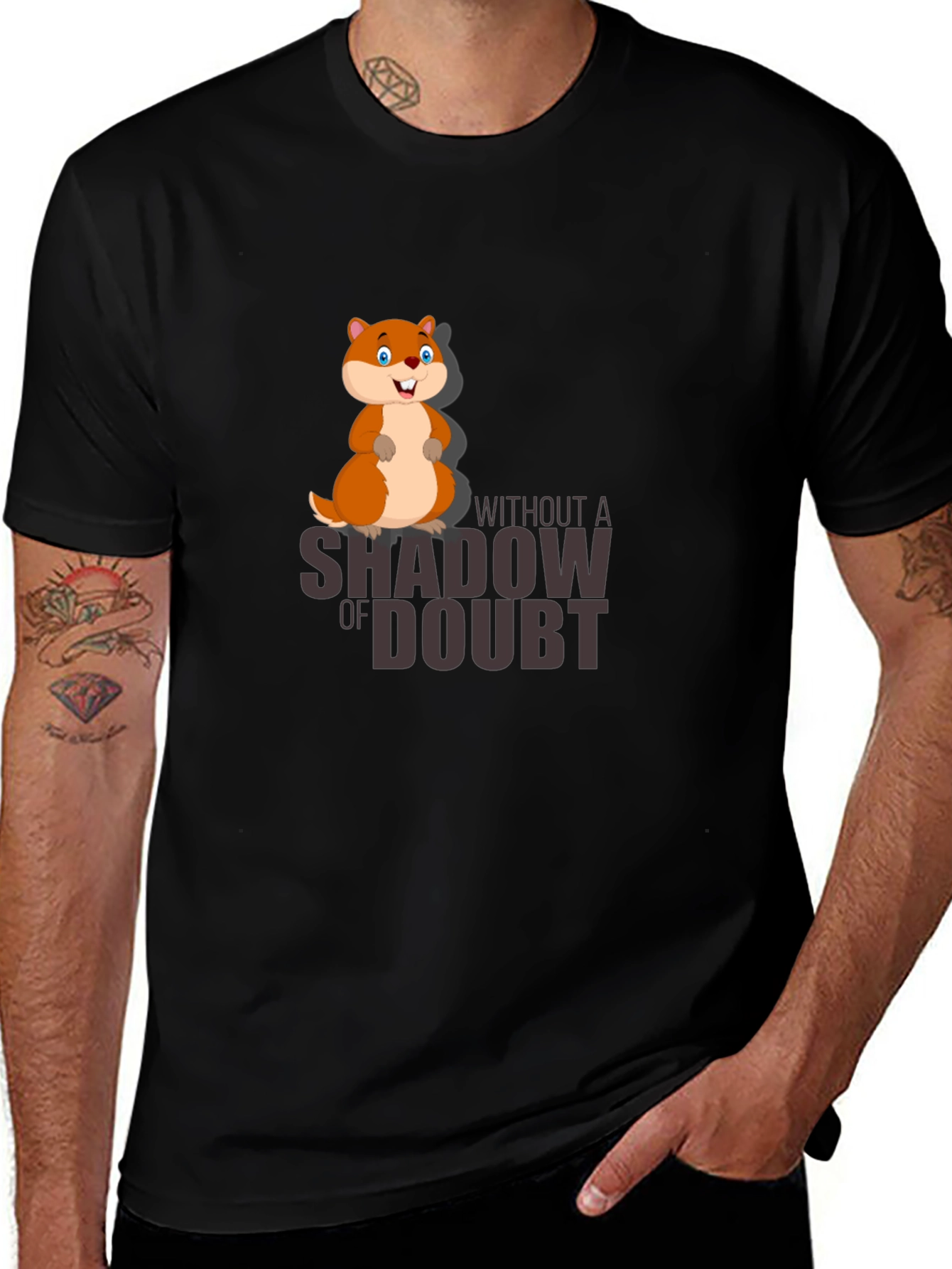 Shadow of Doubt Black Graphic Tee
