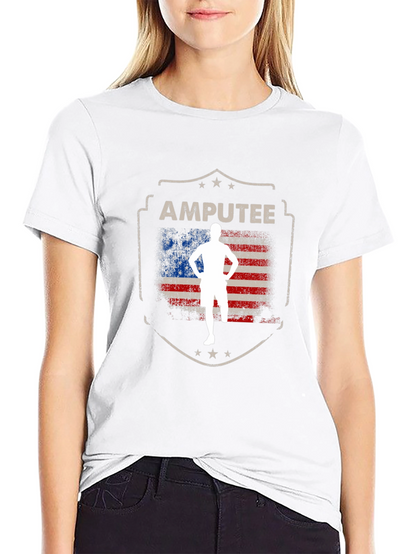 Amputee Patriotic USA Flag T-Shirt