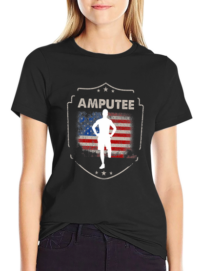 Amputee Patriotic USA Flag T-Shirt