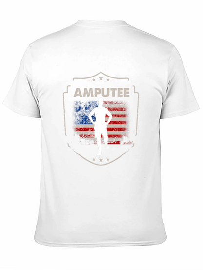 Amputee Patriotic USA Flag T-Shirt