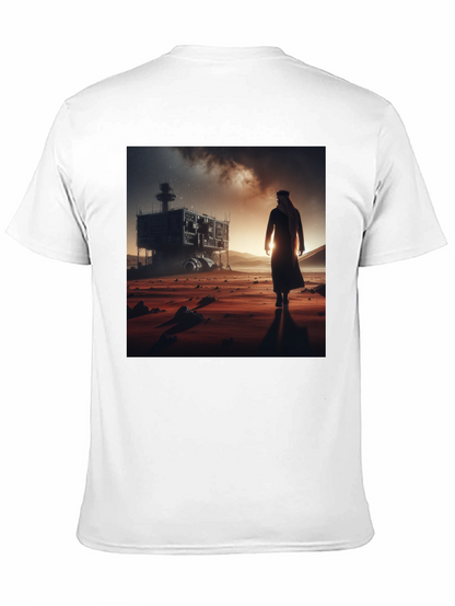 Futuristic Desert Traveler Graphic Tee