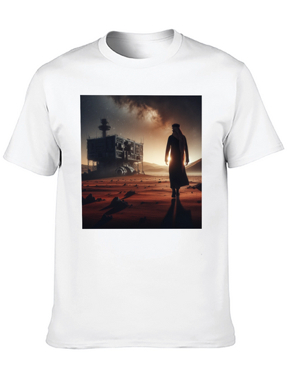 Futuristic Desert Traveler Graphic Tee
