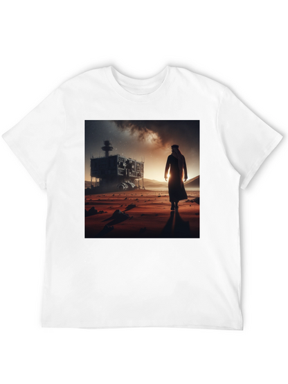 Futuristic Desert Traveler Graphic Tee