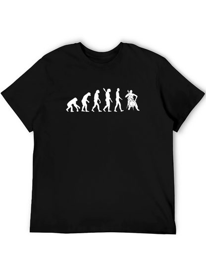 Evolution of Cello Player Graphic Tee - Black