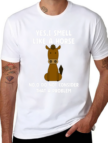 Smell Like a Horse Funny Graphic T-Shirt
