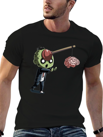 Zombie Plunger Brain T-Shirt