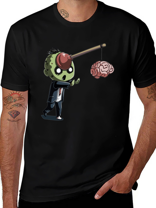 Zombie Plunger Brain T-Shirt