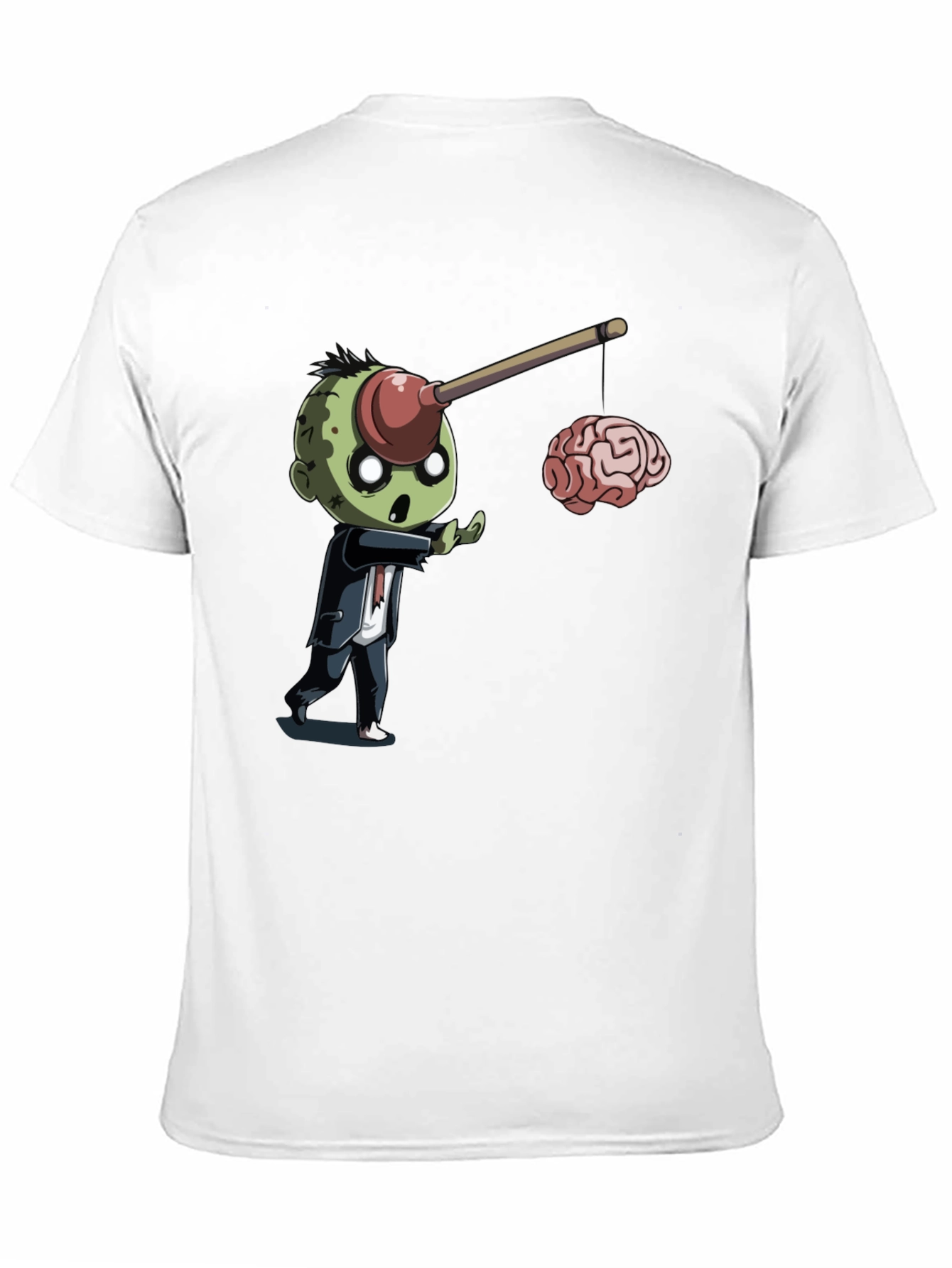 Zombie Plunger Brain T-Shirt