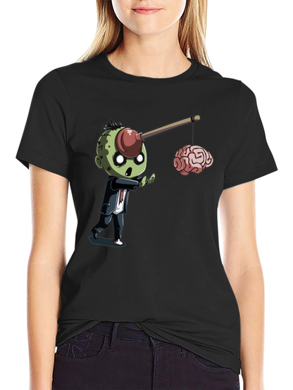 Zombie Plunger Brain T-Shirt