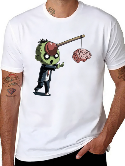 Zombie Plunger Brain T-Shirt