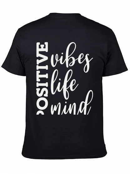 Positive Vibes Graphic Tee - Black