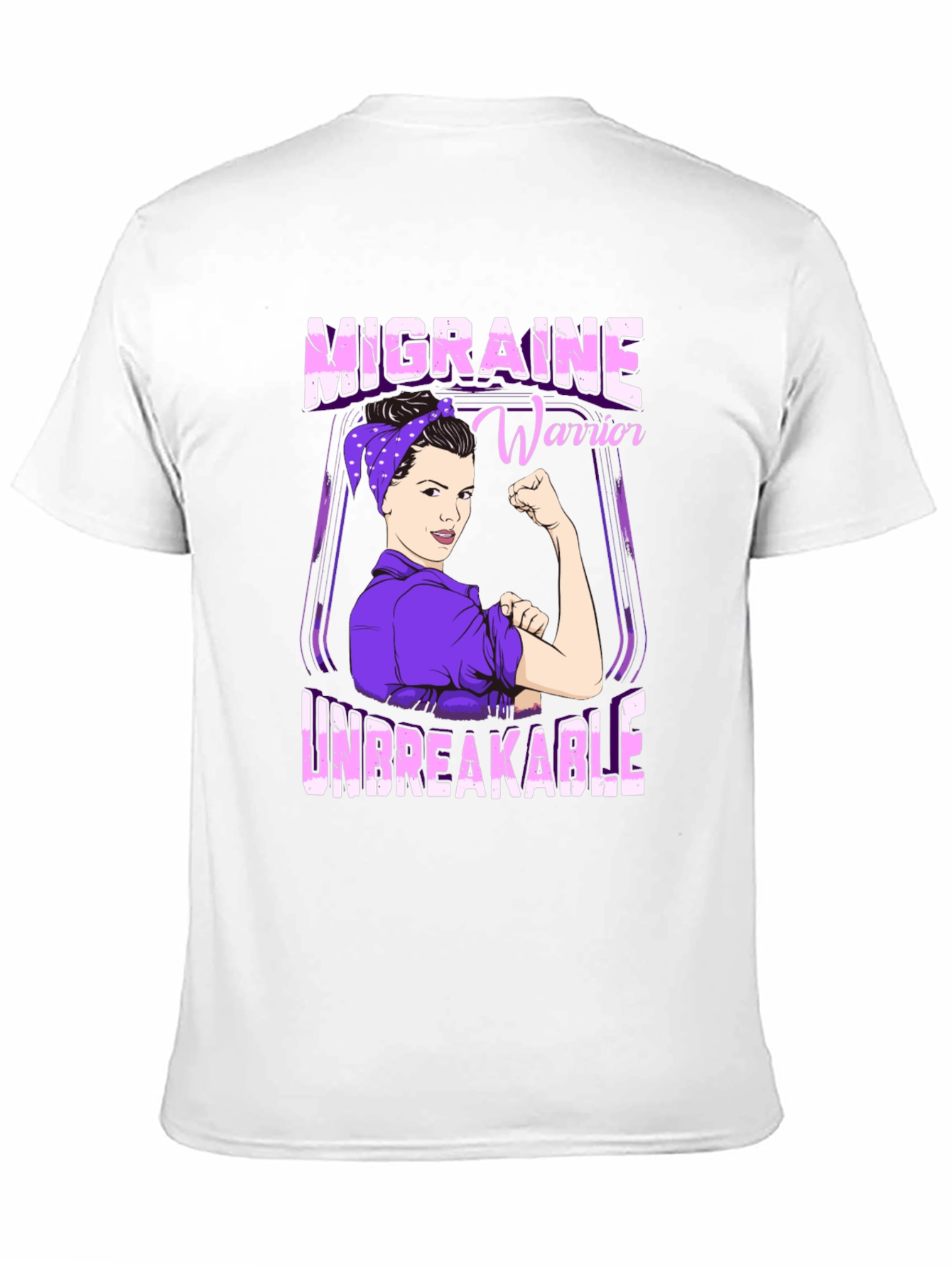 Migraine Warrior Unbreakable Graphic T-Shirt