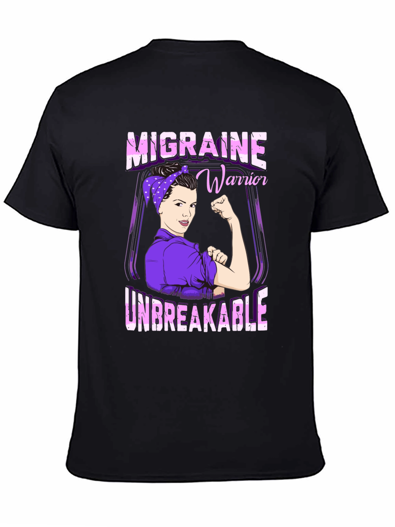 Migraine Warrior Unbreakable Graphic T-Shirt
