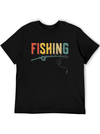 Retro Fishing T-Shirt - Novelty Graphic Tee