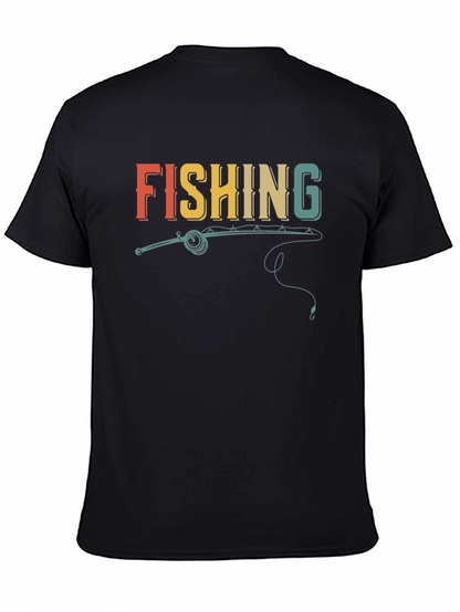 Retro Fishing T-Shirt - Novelty Graphic Tee